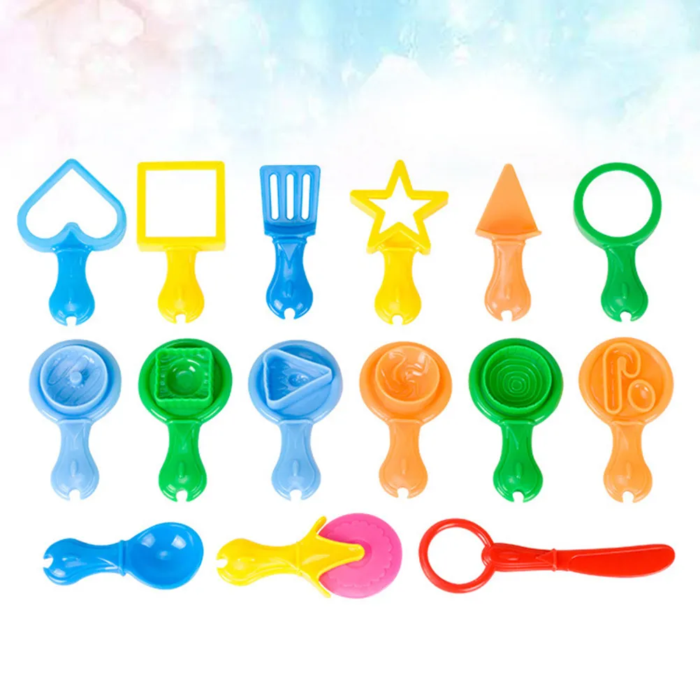 15Pcs Plasticine Tools Set for Kids Dough Molding Kit with Assorted Shapes Cut Roll Shape Learning Activity Creative
15Pcs Plasticine Tools Set for Kids Dough Molding Kit with Assorted Shapes Cut Roll Shape Learning Activity Creative