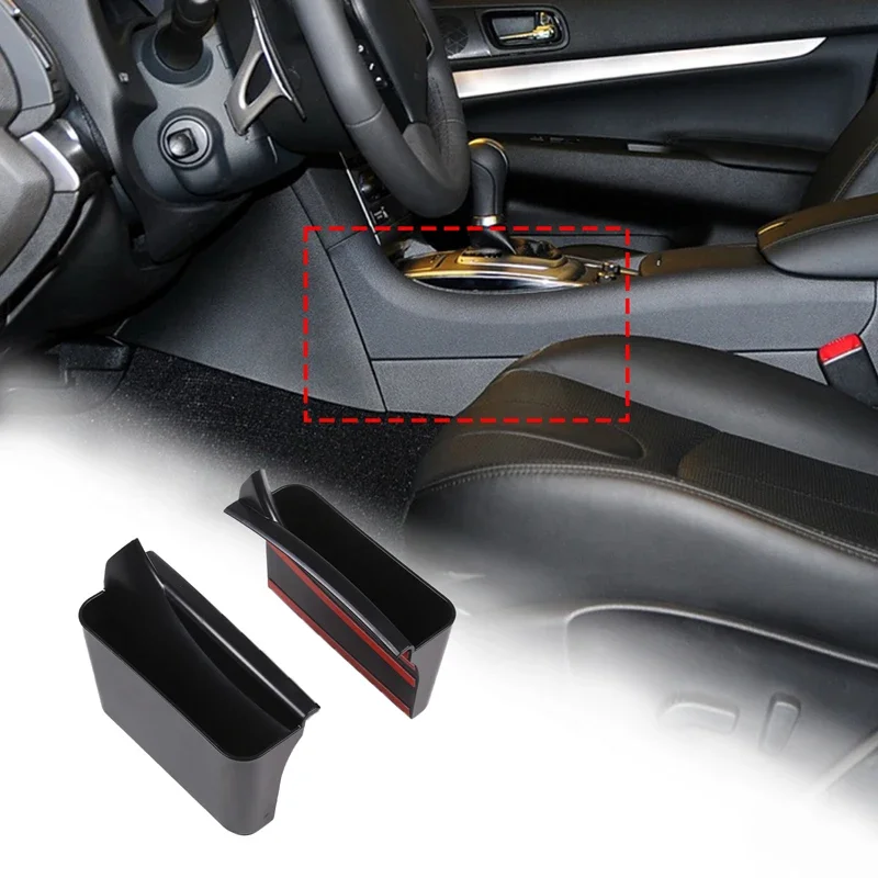 For Infiniti G25 G37 2009-2013 ABS Black Car Gear Shift Panel Side Storage Box Container Organizer Tray Interior Car Accessories
For Infiniti G25 G37 2009-2013 ABS Black Car Gear Shift Panel Side Storage Box Container Organizer Tray Interior Car Accessories