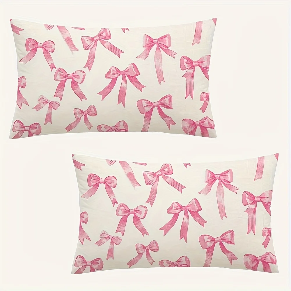 2-Piece Set, Linen Modern Pink Bow Ribbon Patterned Cover, Home And Office Decoration Cushion Cover (Single-Sided, No Pillow
2-Piece Set, Linen Modern Pink Bow Ribbon Patterned Cover, Home And Office Decoration Cushion Cover (Single-Sided, No Pillow