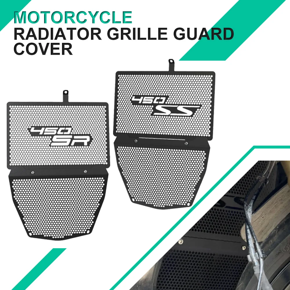 For CFMOTO 450SR 450SS 450 SR/SS 2023 2022 2024 Motorcycle CNC Radiator Grill Guard oil cooler Guard Protection Cover Set
For CFMOTO 450SR 450SS 450 SR/SS 2023 2022 2024 Motorcycle CNC Radiator Grill Guard oil cooler Guard Protection Cover Set