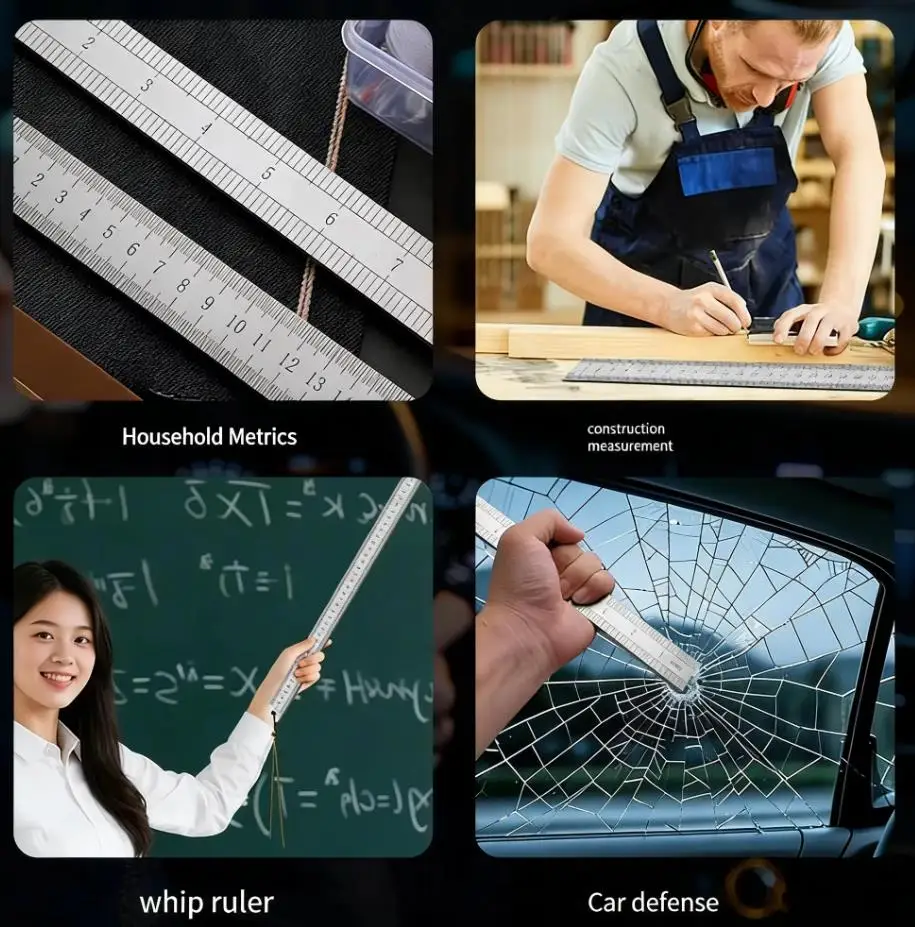 3mm Forged Longquan Quenched Stainless Steel Ruler - Multi-Purpose Car Tool & Thickened Measuring Instrument
3mm Forged Longquan Quenched Stainless Steel Ruler - Multi-Purpose Car Tool & Thickened Measuring Instrument