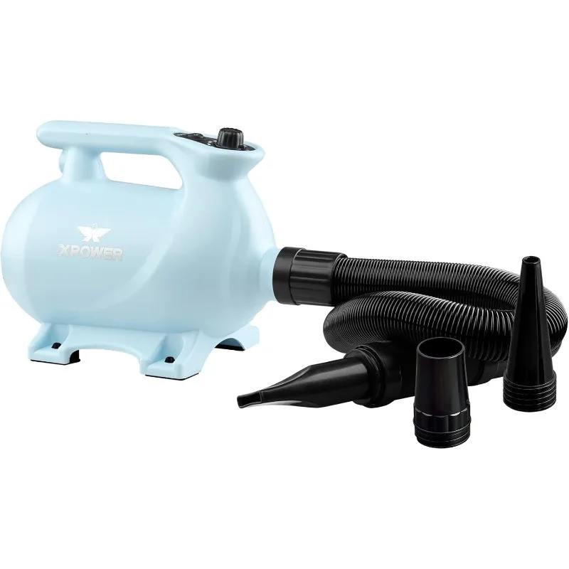 B-123 Фен для домашних животных — фен для собак с регулируемой скоростью и контролем температуры, фен для домашних животных с 3-мя насадками (небесно-голубой)
B-123 Фен для домашних животных — фен для собак с регулируемой скоростью и контролем температуры, фен для домашних животных с 3-мя насадками (небесно-голубой)