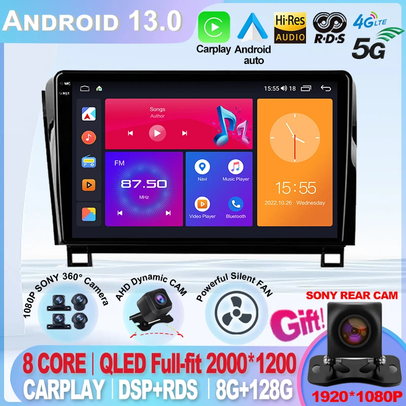 Android 13 For Toyota Tundra XK50 2007 - 2013 Sequoia XK60 2008 - 2017 Multimedia Video Player Navigation Stereo GPS Car Radio
Android 13 For Toyota Tundra XK50 2007 - 2013 Sequoia XK60 2008 - 2017 Multimedia Video Player Navigation Stereo GPS Car Radio