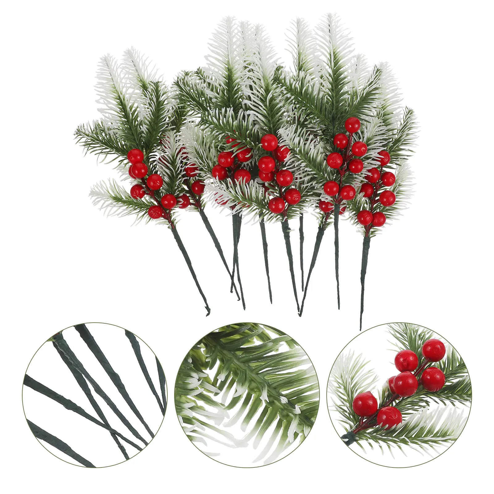 10 Pcs Christmas Tree Decorations Artificial Berry Branches Faux Picks PVC Stems DIY Craft Supplies Warm Color
10 Pcs Christmas Tree Decorations Artificial Berry Branches Faux Picks PVC Stems DIY Craft Supplies Warm Color