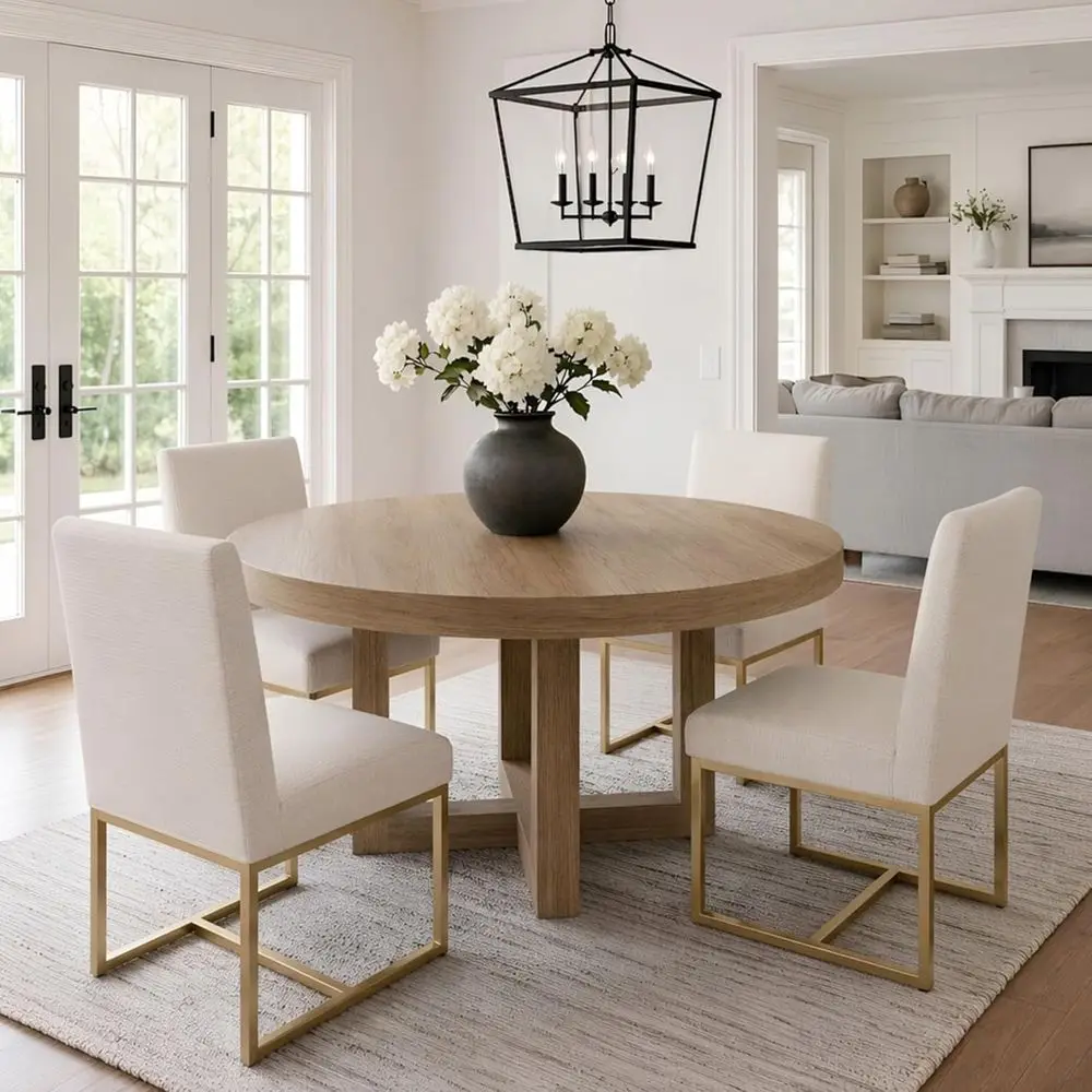 Cream Linen-Covered Padded Chairs Set of 4 for Modern Dining, Suitable for Restaurant, Kitchen
Cream Linen-Covered Padded Chairs Set of 4 for Modern Dining, Suitable for Restaurant, Kitchen