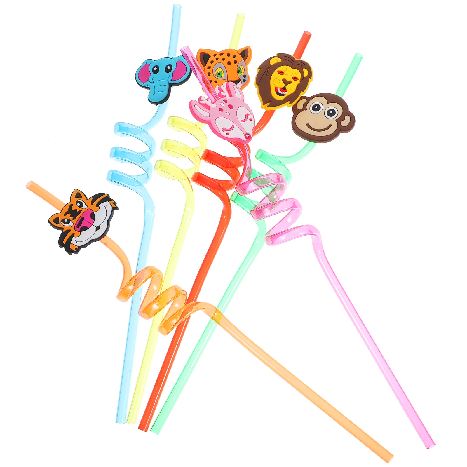 6 Pcs Animal Straws Reusable Cartoon Curly Cocktail Drinking Straws for Party Juice Pet Summer Birthday Accessories
6 Pcs Animal Straws Reusable Cartoon Curly Cocktail Drinking Straws for Party Juice Pet Summer Birthday Accessories