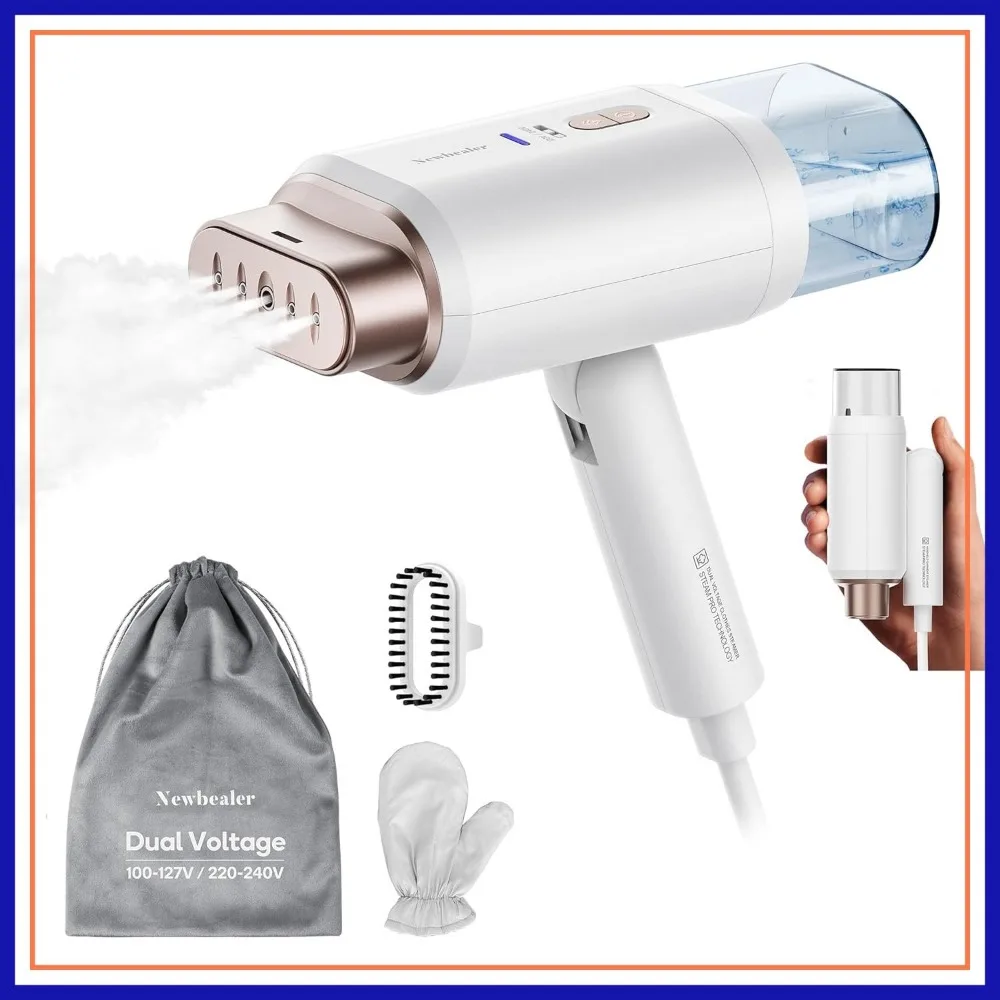 1200W Travel Steamer Dual Voltage 100-240V, 20s Fast Heat Up, 180ml, Foldable Handheld Steamer for Clothes
1200W Travel Steamer Dual Voltage 100-240V, 20s Fast Heat Up, 180ml, Foldable Handheld Steamer for Clothes