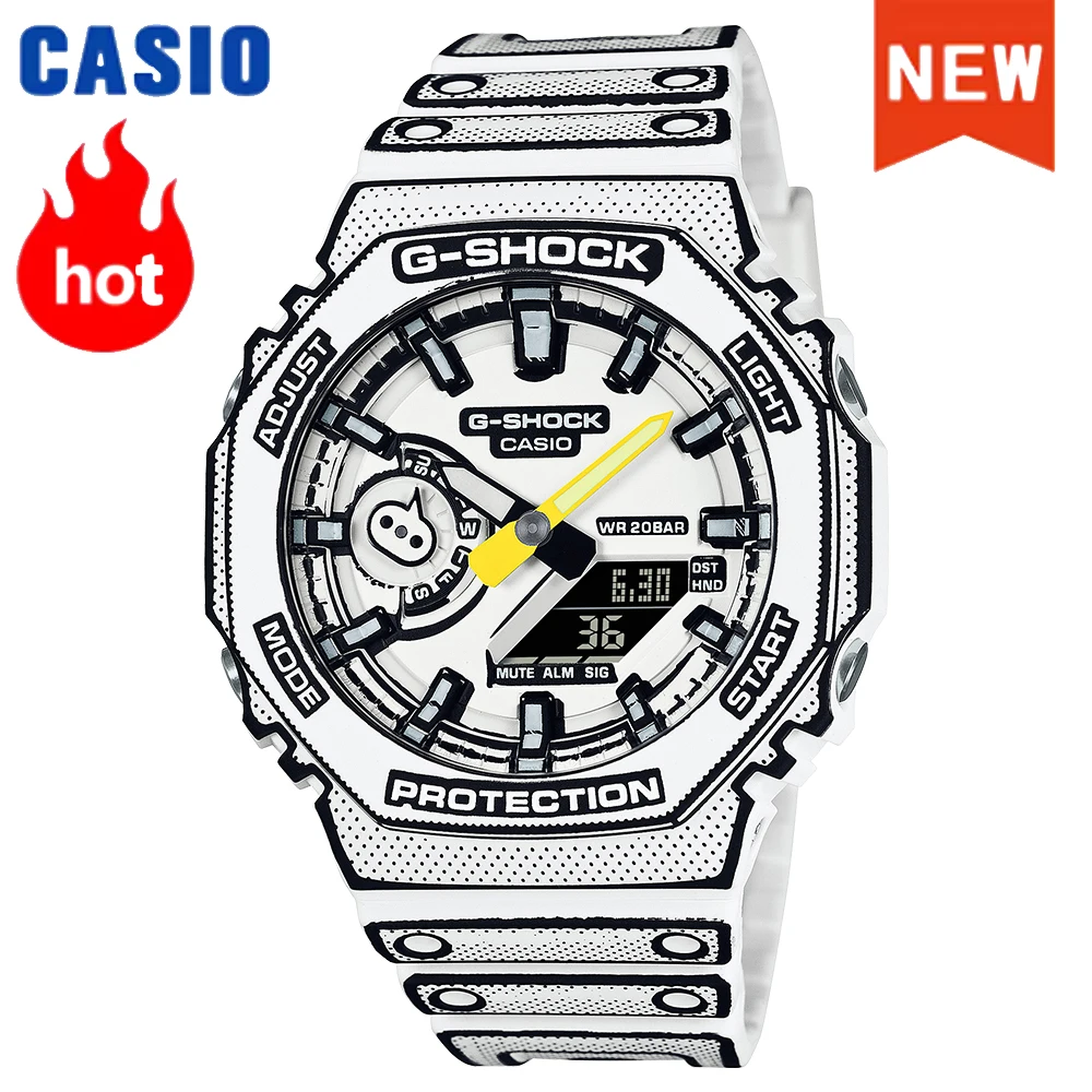 Мужские часы Casio GA-2100 серии 2026 года: модные спортивные многофункциональные противоударные часы G-SHOCK с цветным циферблатом и эффектом «Пламя внутри»
Мужские часы Casio GA-2100 серии 2026 года: модные спортивные многофункциональные противоударные часы G-SHOCK с цветным циферблатом и эффектом «Пламя внутри»
