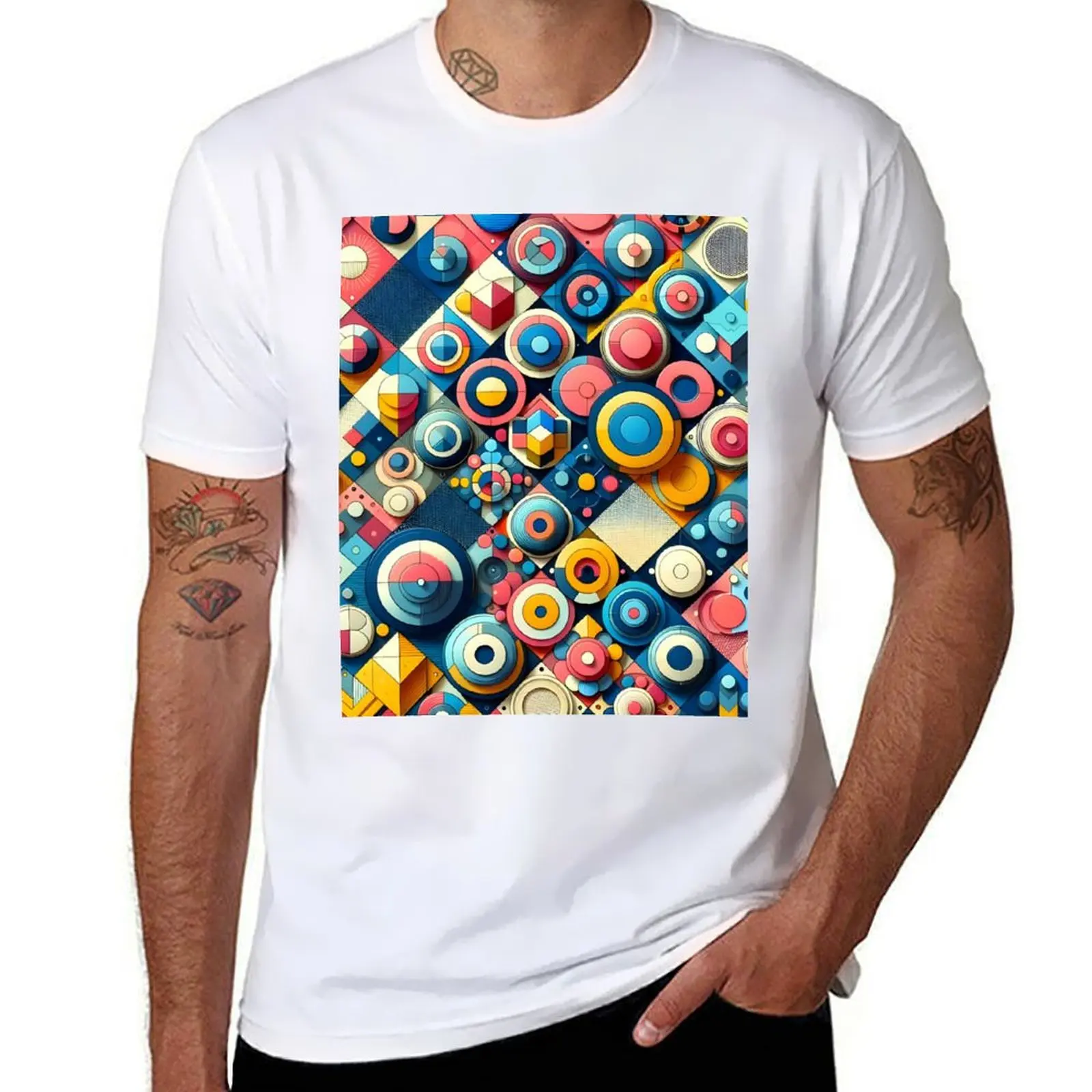 Abstract Geometric Pattern Art - Vibrant Low Poly & Isometric Design T-Shirt cotton tshirt 100% T-Shirt
Abstract Geometric Pattern Art - Vibrant Low Poly & Isometric Design T-Shirt cotton tshirt 100% T-Shirt