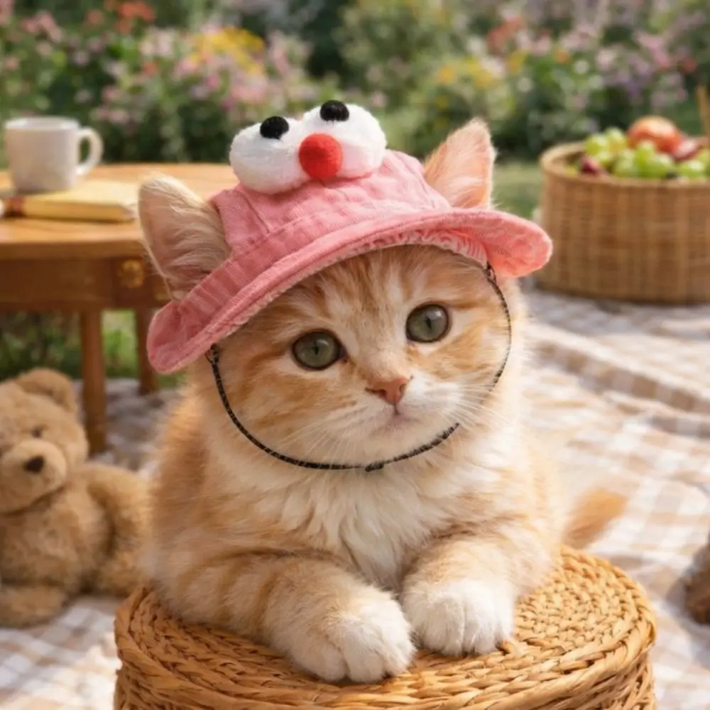 Fashion Adjustable Cat Bucket Hat Breathable Round Brim Cat Baseball Cap with Ear Holes Pet Sun Hat Outdoor
Fashion Adjustable Cat Bucket Hat Breathable Round Brim Cat Baseball Cap with Ear Holes Pet Sun Hat Outdoor