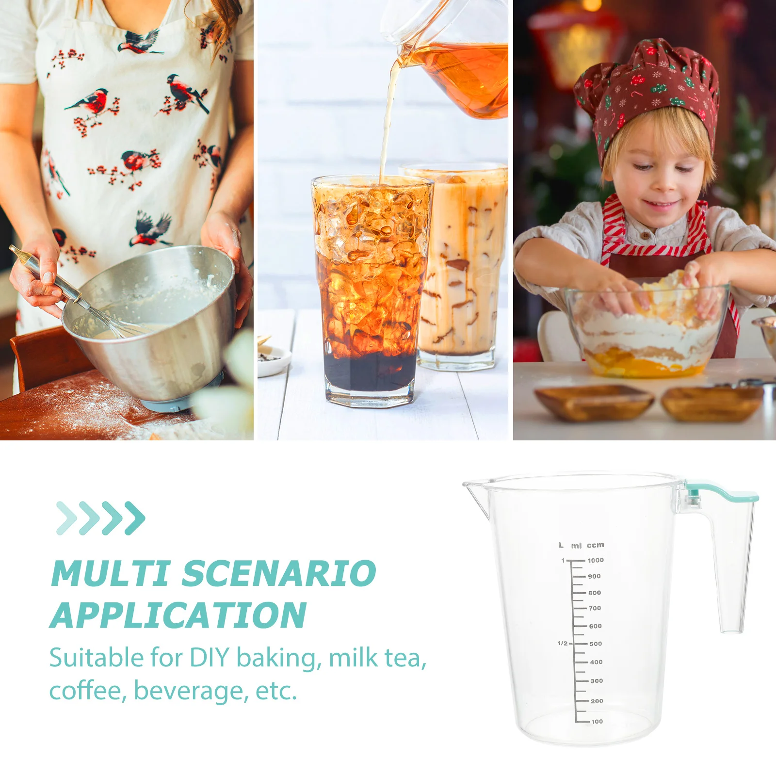 1pcs 500Ml Transparent Measuring Cup Graduated Kitchen Baking Tool Dual Scale Pour Spout Design Mixing Jug Container Practical
1pcs 500Ml Transparent Measuring Cup Graduated Kitchen Baking Tool Dual Scale Pour Spout Design Mixing Jug Container Practical