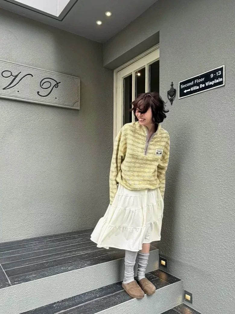 Summer 2026 Dongdaemun Style A-Line Cake Skirt Korean Elegance Tie-Waist Skirt Women's mid Waist Polyester Blend Skirt
Summer 2026 Dongdaemun Style A-Line Cake Skirt Korean Elegance Tie-Waist Skirt Women's mid Waist Polyester Blend Skirt