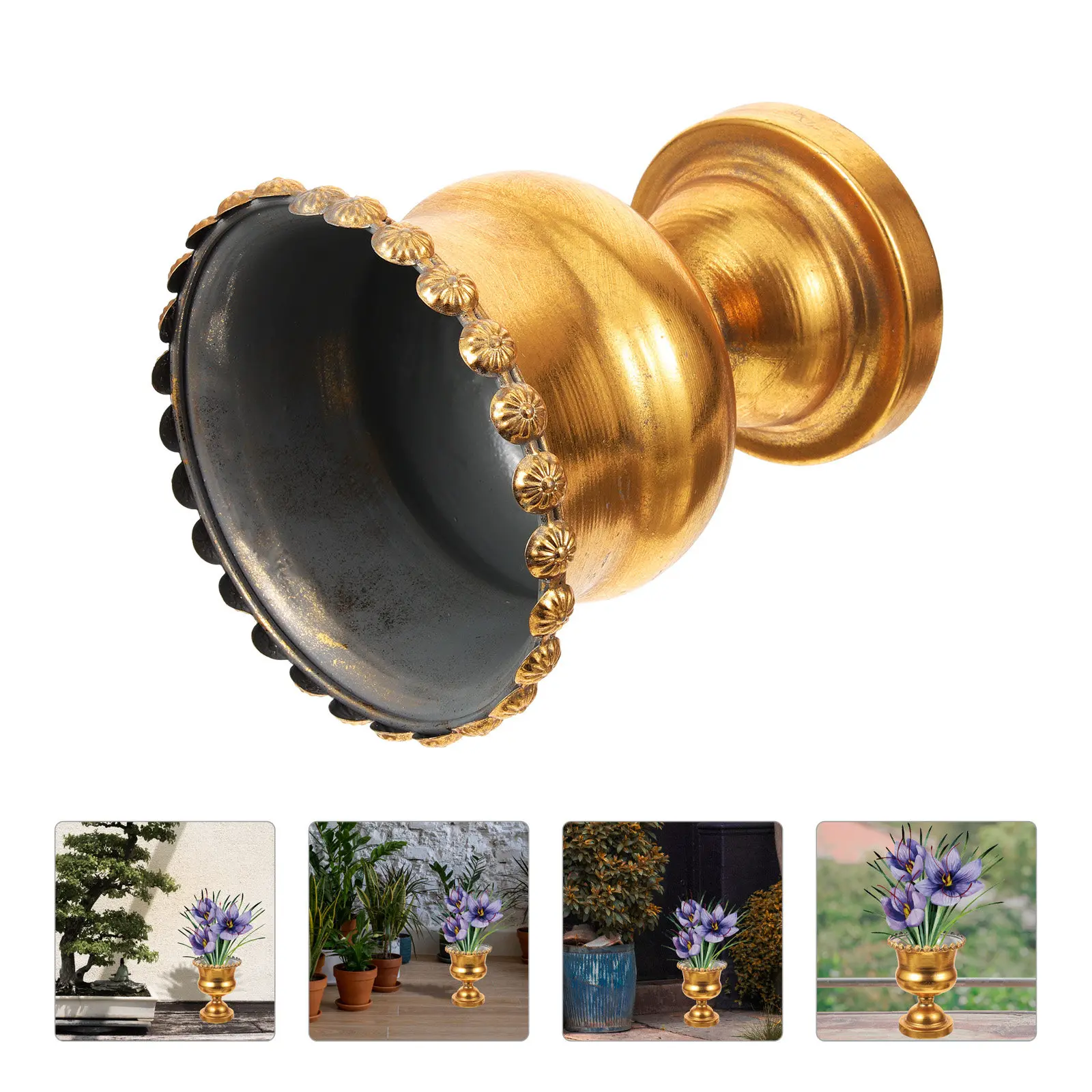 Vintage Metal Flower Vase Iron Urn Decorative Wedding Centerpiece Decorative Tabletop Vase for Home Garden Office Decor
Vintage Metal Flower Vase Iron Urn Decorative Wedding Centerpiece Decorative Tabletop Vase for Home Garden Office Decor