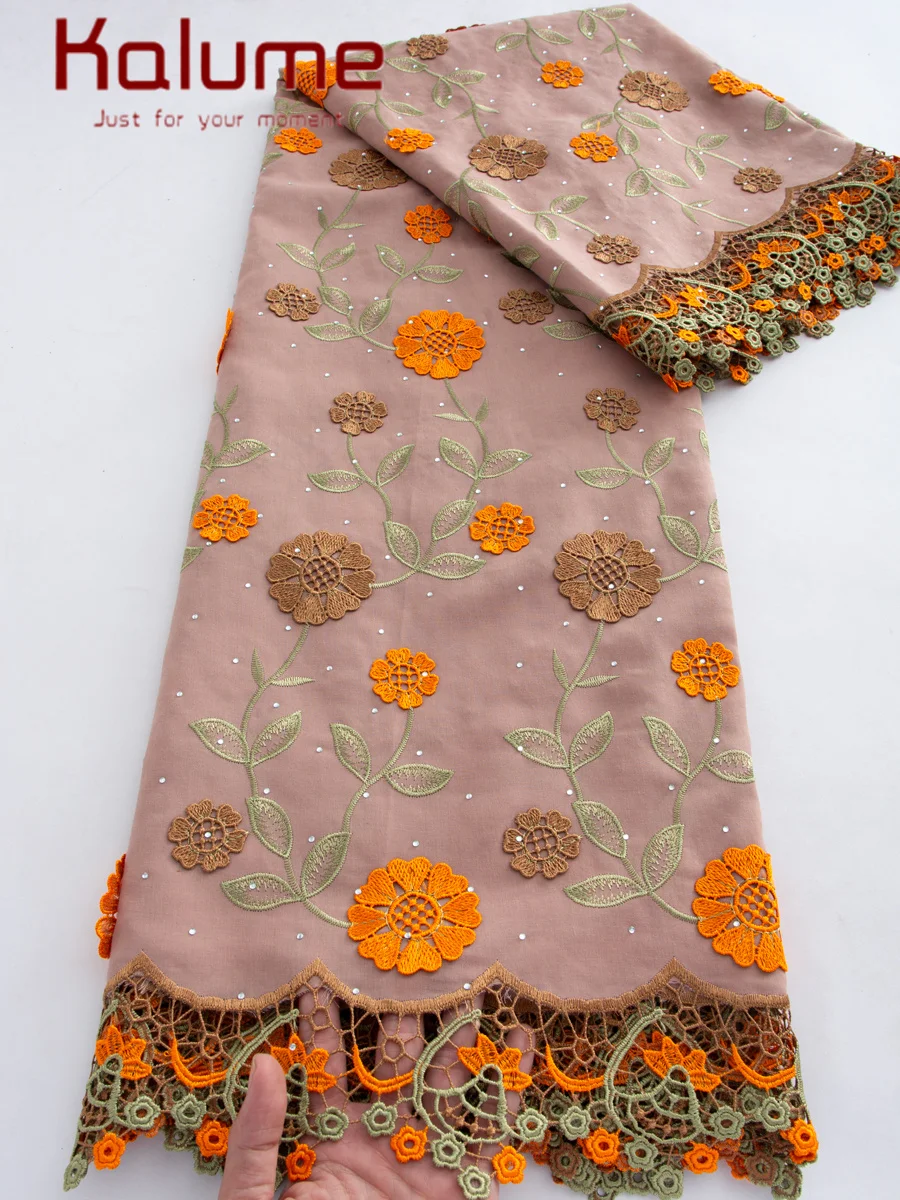 Kalume High Quality 3D Embroidery Cotton Lace Fabric 2026 Nigerian Swiss Voile Lace Fabric 5Y Embroidered Material for Dress
Kalume High Quality 3D Embroidery Cotton Lace Fabric 2026 Nigerian Swiss Voile Lace Fabric 5Y Embroidered Material for Dress