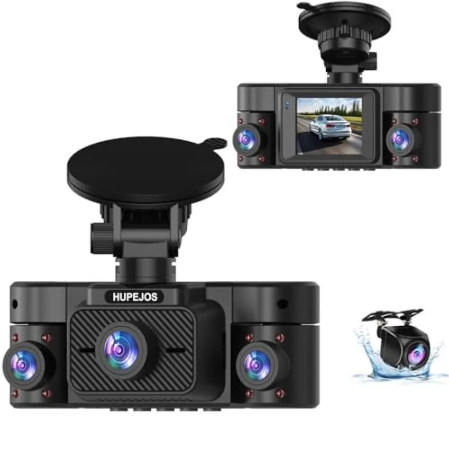 Car dash cam system with front and rear 360-degree 4-channel 2K FHD recording, mini design, built-in WiFi, free 64GB card, voic
Car dash cam system with front and rear 360-degree 4-channel 2K FHD recording, mini design, built-in WiFi, free 64GB card, voic