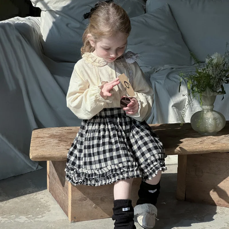 2025 Girls' Sweet Style Plaid Skirt, Fashionable and Modest Cake Short Skirt
2025 Girls' Sweet Style Plaid Skirt, Fashionable and Modest Cake Short Skirt