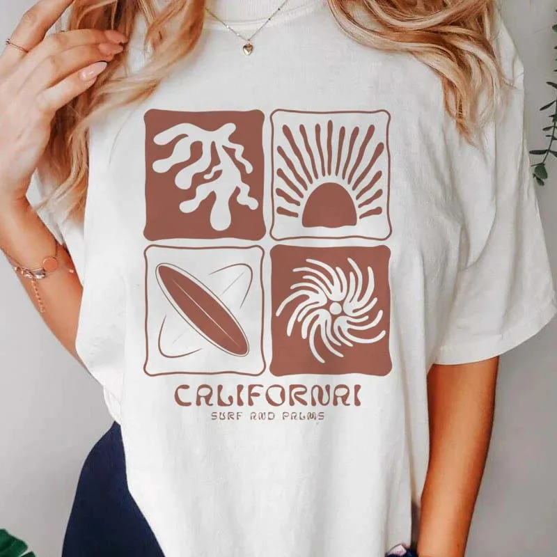 Summer 90s Women's Popular Clothing Fashion Style Printed Pattern T-Shirt Round Neck Versatile Women's Short Sleeved T-Shirt
Summer 90s Women's Popular Clothing Fashion Style Printed Pattern T-Shirt Round Neck Versatile Women's Short Sleeved T-Shirt