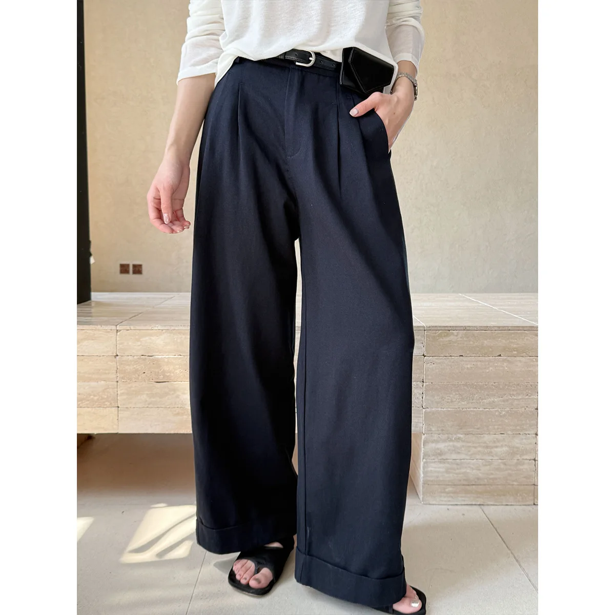 Japan High-end Versatile Casual Pants for Women in Spring, New Style with Hanging Hem, Suit Pants, Straight Leg Wide Leg Pants
Japan High-end Versatile Casual Pants for Women in Spring, New Style with Hanging Hem, Suit Pants, Straight Leg Wide Leg Pants
