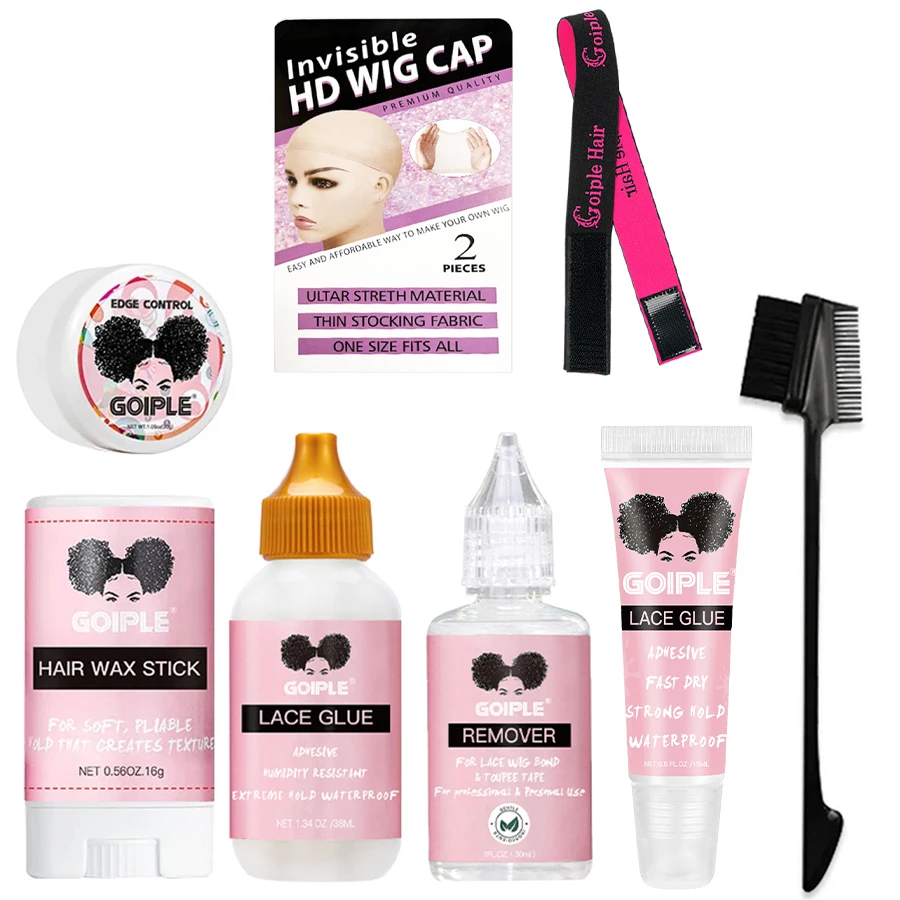 GOIPLE Edge Control for 4c Slick & Tame Frizz Wax Stick for Wig Hair Edge Control Travel Small Size Hair Styling Extension Kit
GOIPLE Edge Control for 4c Slick & Tame Frizz Wax Stick for Wig Hair Edge Control Travel Small Size Hair Styling Extension Kit