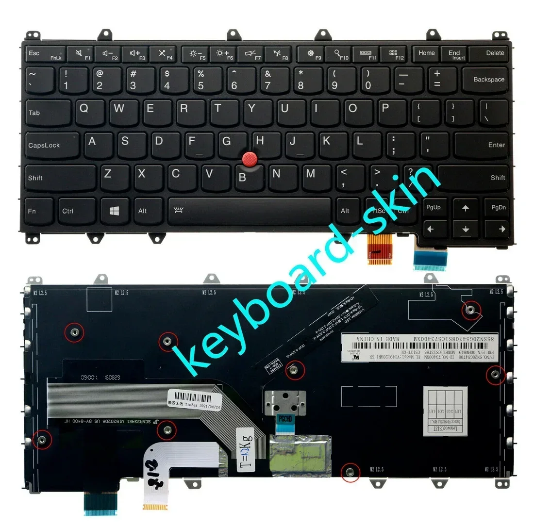 Новая американская клавиатура с подсветкой для ноутбука Lenovo IBM Thinkpad Yoga 260 series
Новая американская клавиатура с подсветкой для ноутбука Lenovo IBM Thinkpad Yoga 260 series