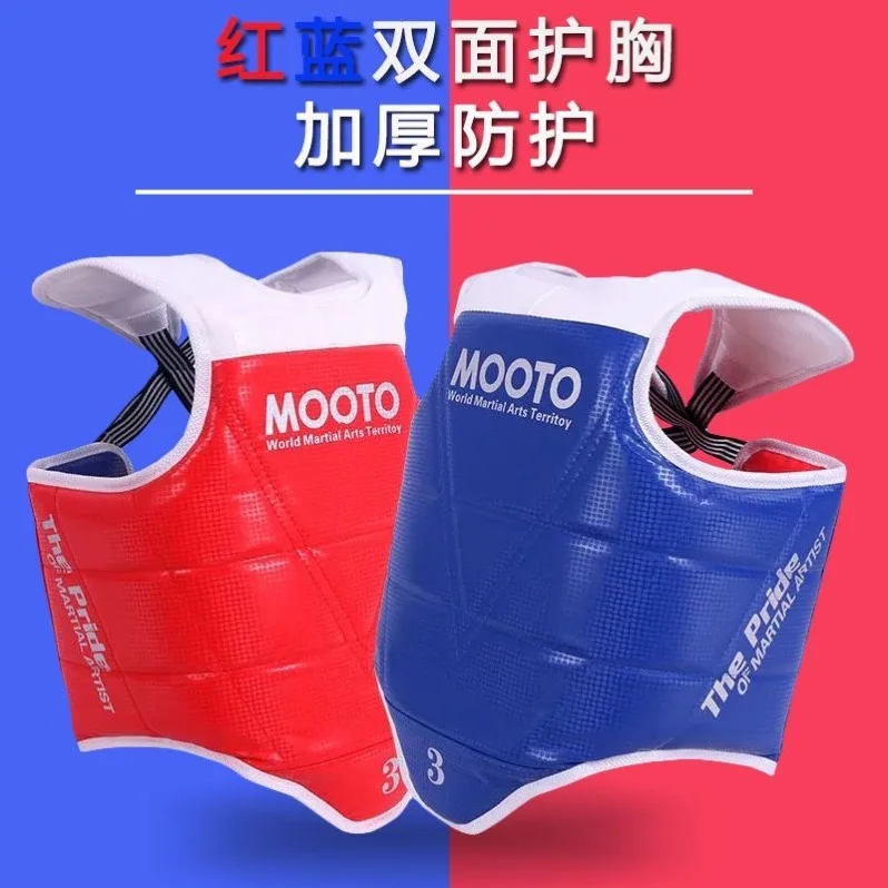Taekwondo Protective Gear Combat Boxing Sanda Training Practical Competition Thicken Professional Protective Chest Protection
Taekwondo Protective Gear Combat Boxing Sanda Training Practical Competition Thicken Professional Protective Chest Protection