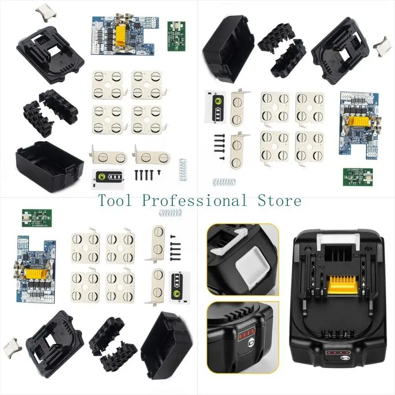 57QF Replacement Battery Housing Case Compatibles For BL1830 18V Battery With Full Protective PCB Circuit Board Replacement
57QF Replacement Battery Housing Case Compatibles For BL1830 18V Battery With Full Protective PCB Circuit Board Replacement