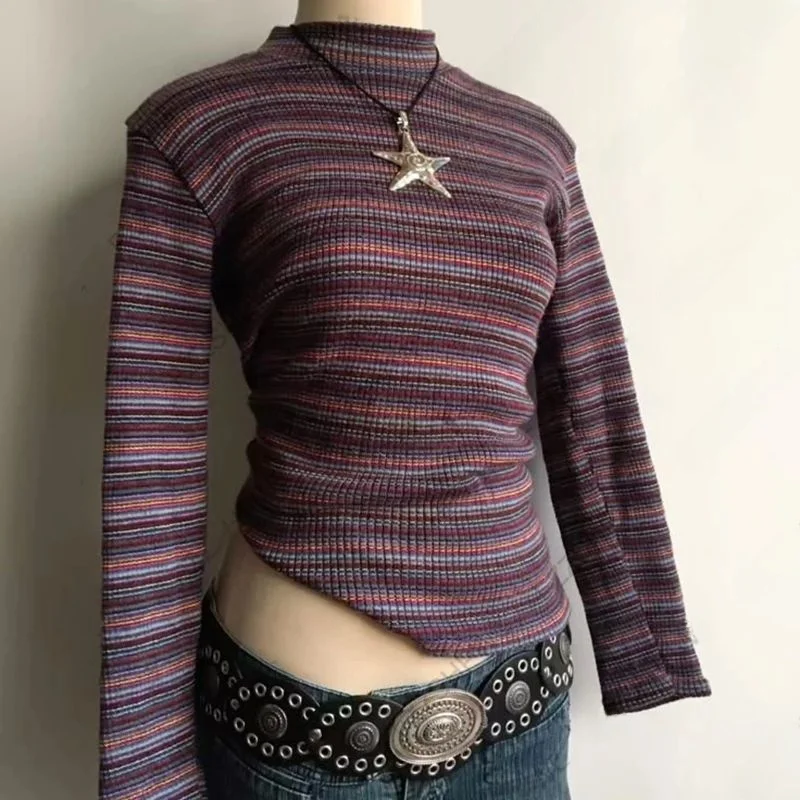 Y2K Женская трикотажная одежда в рубчик Vne Tirts Long Sve Cleanfit Sle Winter Faion Женская верхняя одежда
Y2K Женская трикотажная одежда в рубчик Vne Tirts Long Sve Cleanfit Sle Winter Faion Женская верхняя одежда