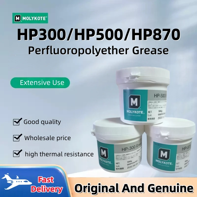 Dow Corning Molykote HP-300 HP-500 HP-870 Fully Fluorinated Grease - PFPE Base Lubricant with PTFE Thickener for Industrial Use
Dow Corning Molykote HP-300 HP-500 HP-870 Fully Fluorinated Grease - PFPE Base Lubricant with PTFE Thickener for Industrial Use