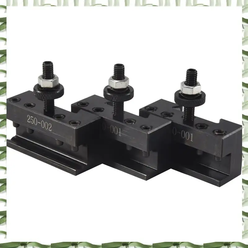 Professional Tool 3 Pcs Quick Tool Change Holder Turning Facing Lathe Parting Blade, 2 Pcs 250-001 & 1 Pcs 250-002
Professional Tool 3 Pcs Quick Tool Change Holder Turning Facing Lathe Parting Blade, 2 Pcs 250-001 & 1 Pcs 250-002