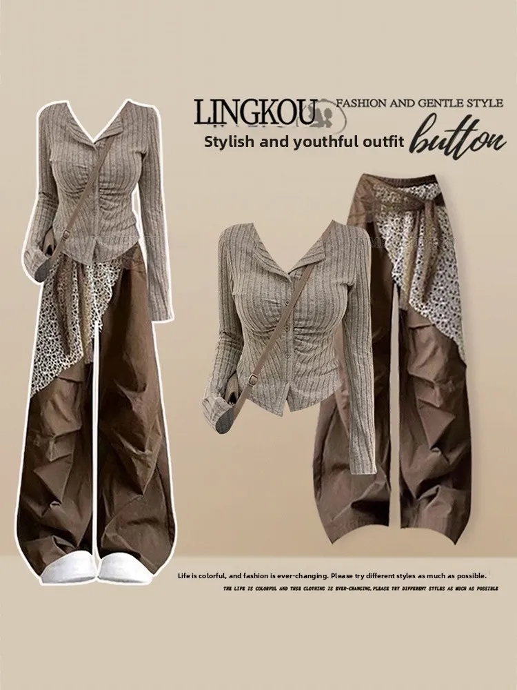 plus Size Early Autumn High-End Feeling Set Women's Korean V-neck Slim Knitted Top Design Sense Workwear Pants Two-piece Set
plus Size Early Autumn High-End Feeling Set Women's Korean V-neck Slim Knitted Top Design Sense Workwear Pants Two-piece Set