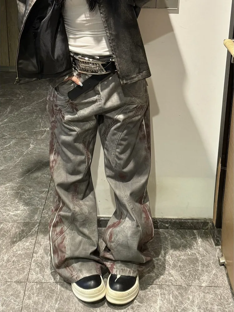 Retro Distressed American High Street Style Jeans Casual Loose Fit Men's And Women's Long Pants Heavyweight Design Casual Wear
Retro Distressed American High Street Style Jeans Casual Loose Fit Men's And Women's Long Pants Heavyweight Design Casual Wear