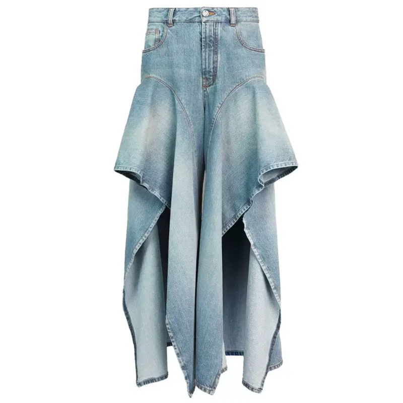 Women's jeans New high waisted slim fit wide leg pants for the summer of 2026 pure cotton denim pants Irregular women's pants
Women's jeans New high waisted slim fit wide leg pants for the summer of 2026 pure cotton denim pants Irregular women's pants