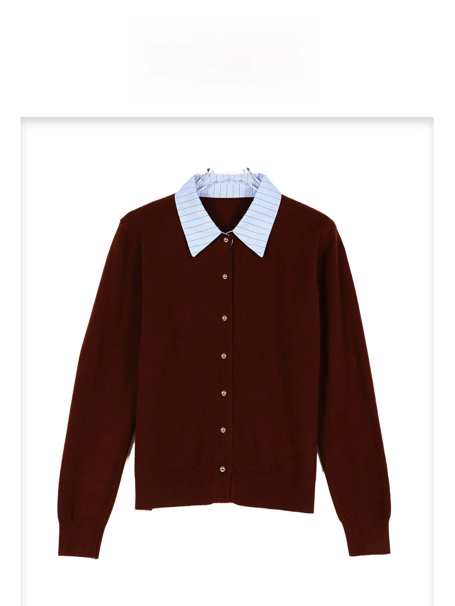 eila 2025 Autumn Winter New Sle Long Sve irt Collar Gold Button Open Cardigan Women's Polyester Blend Knitted Sweater
eila 2025 Autumn Winter New Sle Long Sve irt Collar Gold Button Open Cardigan Women's Polyester Blend Knitted Sweater