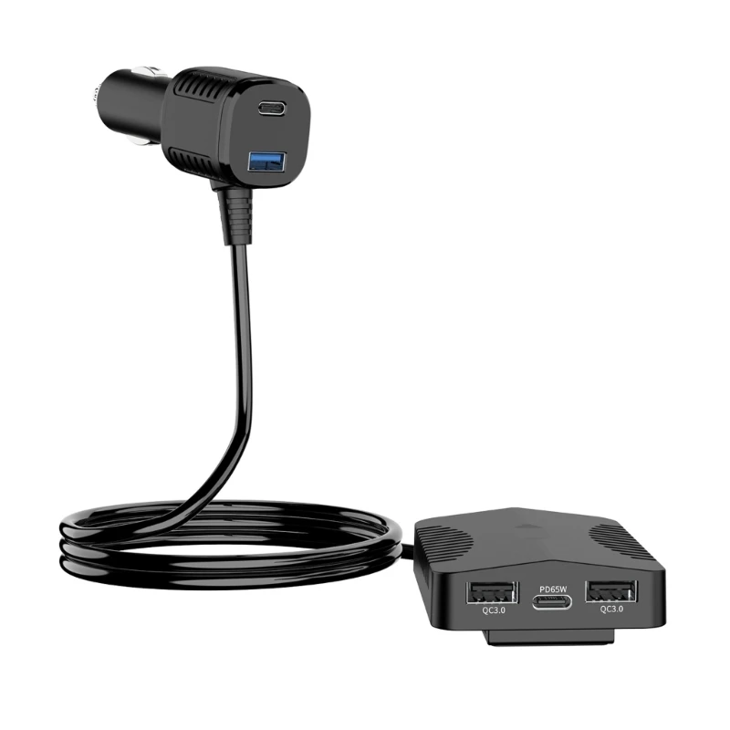 65W 5-Port USB Quick Charging QC3.0 Car Multifunctional 5-port Vehicles for 12V-24V Vehicles
65W 5-Port USB Quick Charging QC3.0 Car Multifunctional 5-port Vehicles for 12V-24V Vehicles