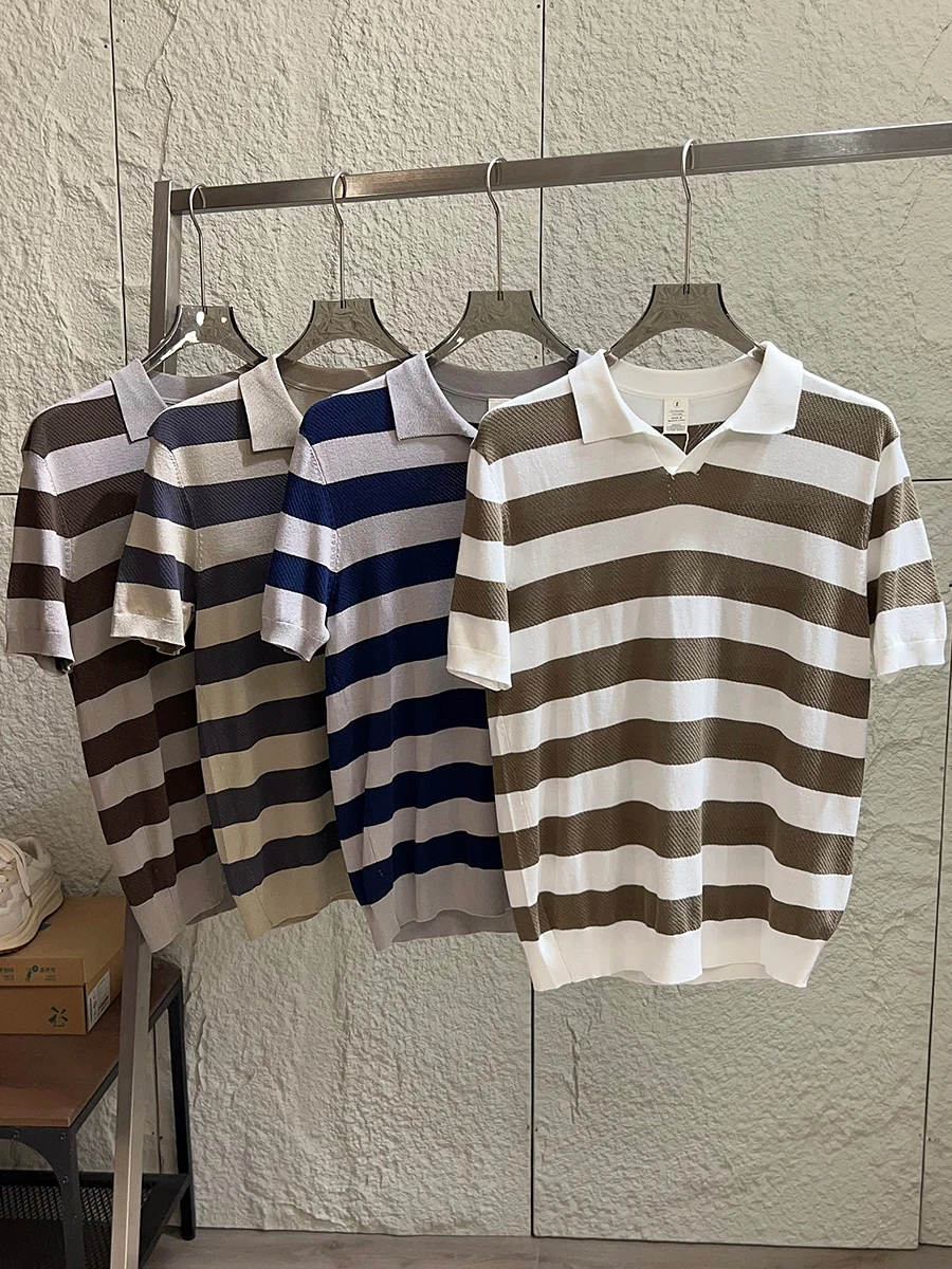 Lightweight Knitted Shirt V-Neck Short Sleeve Men's Summer Breathable Cool Feeling Turn-down Collar Commute Style
Lightweight Knitted Shirt V-Neck Short Sleeve Men's Summer Breathable Cool Feeling Turn-down Collar Commute Style