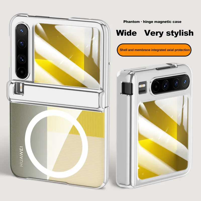 Electroplating Transparent Phone Case For Huawei Pura X 5G pura x Full Hinge Protection Shockproof Cover With Tempered Glass
Electroplating Transparent Phone Case For Huawei Pura X 5G pura x Full Hinge Protection Shockproof Cover With Tempered Glass