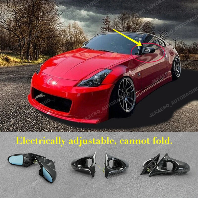 For Nissan 350z Z33 01-08 (LHD) Side Aero Rearview Rear View Mirror Carbon Fiber car Bodykits
For Nissan 350z Z33 01-08 (LHD) Side Aero Rearview Rear View Mirror Carbon Fiber car Bodykits