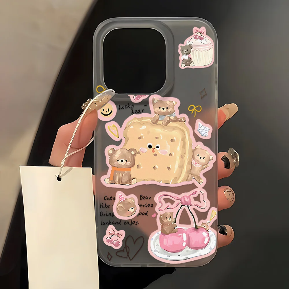 Cartoon Cute Bear Soft Matte Transparent Phone Case For iPhone 15 11 13 14 12 16 Pro Max 13 12 Mini Shockproof Silicone Cover
Cartoon Cute Bear Soft Matte Transparent Phone Case For iPhone 15 11 13 14 12 16 Pro Max 13 12 Mini Shockproof Silicone Cover