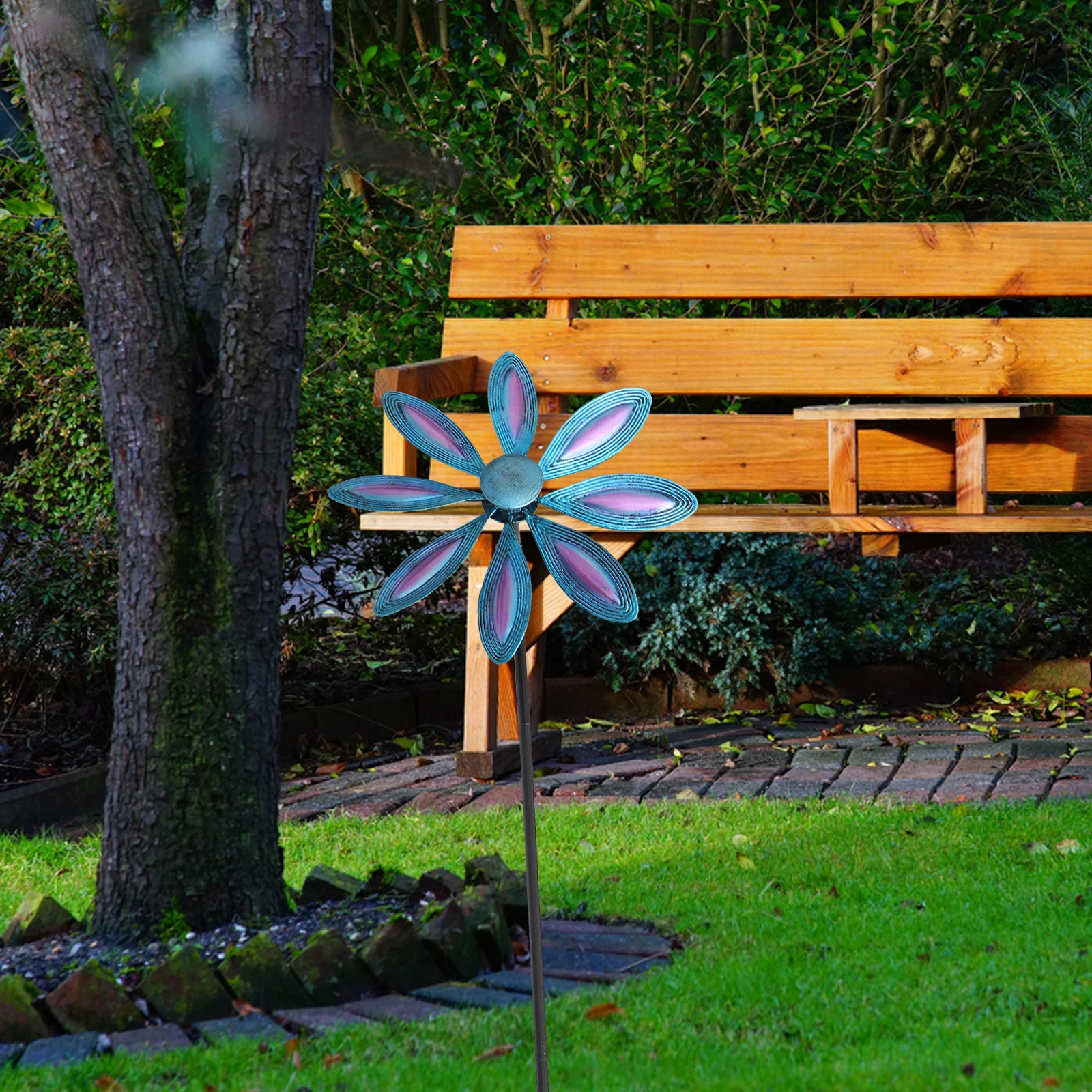 Rainbow-colored Windmill Pinwheel Ornament Outdoor Ornaments Iron Decorative Decorate Lawn Adornment Painted
Rainbow-colored Windmill Pinwheel Ornament Outdoor Ornaments Iron Decorative Decorate Lawn Adornment Painted