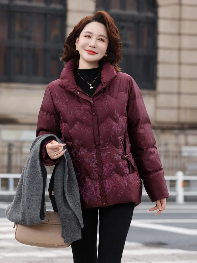 Snow Flng Spring 2026 New Chinese Sle ort down Jaet Mommy Coat Stand Collar Warm Faionable Du Feather Polyester F...
Snow Flng Spring 2026 New Chinese Sle ort down Jaet Mommy Coat Stand Collar Warm Faionable Du Feather Polyester F...