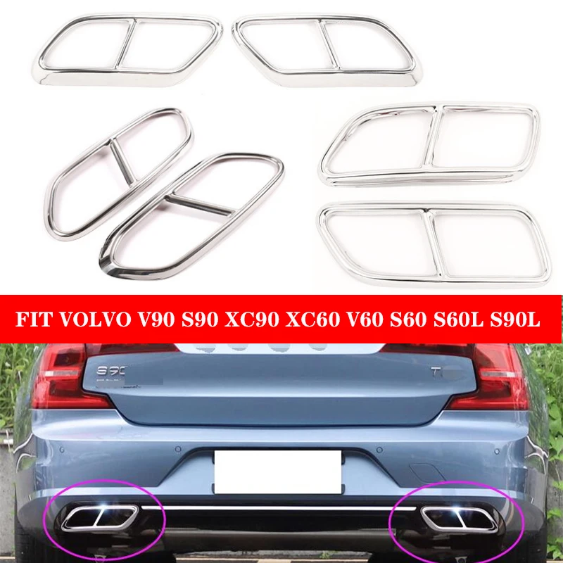 2 шт. для VOLVO для S90 2016-2020/V90 2016-2019/S60 2020/автомобили, аксессуары для задней рамы горла, внешняя крышка выхлопной трубы
2 шт. для VOLVO для S90 2016-2020/V90 2016-2019/S60 2020/автомобили, аксессуары для задней рамы горла, внешняя крышка выхлопной трубы