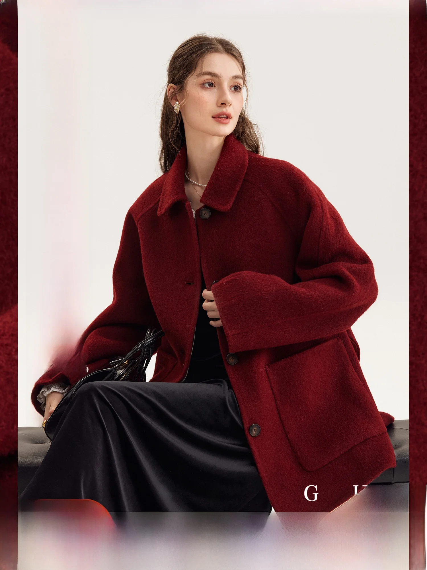 Wool Camere Tweed Jaet Small Collar Autumn Winter New Sle Commute Simple Sle Long Sve Medium Length Single Button
Wool Camere Tweed Jaet Small Collar Autumn Winter New Sle Commute Simple Sle Long Sve Medium Length Single Button