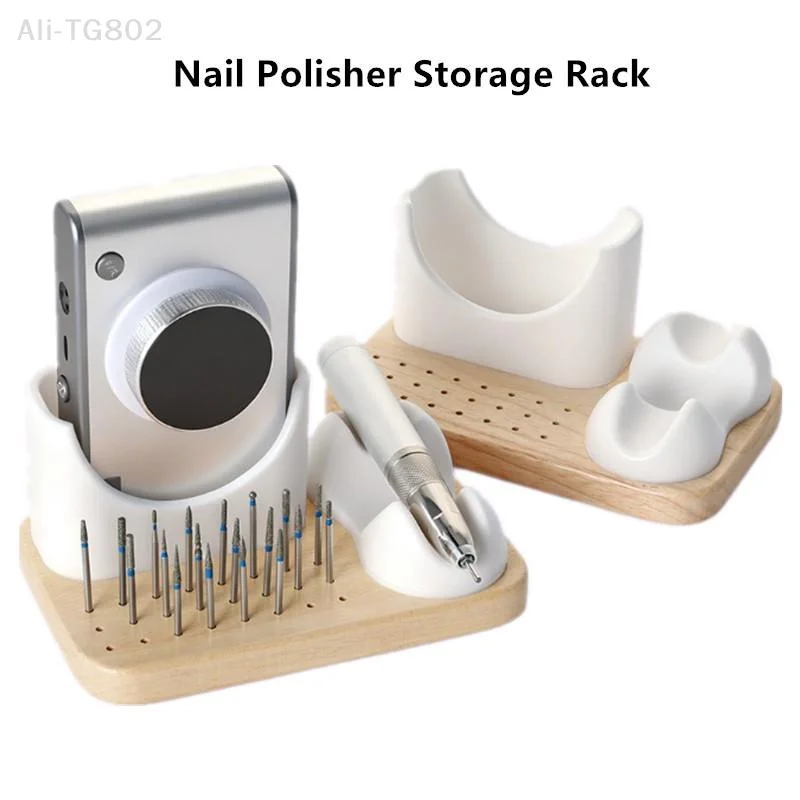 2-in-1 Nail Drill Holder Stand And Wooden Storage Bracket with 6 Holes for Nail Drill Bits And Polisher Pen for Salon Home Use
2-in-1 Nail Drill Holder Stand And Wooden Storage Bracket with 6 Holes for Nail Drill Bits And Polisher Pen for Salon Home Use