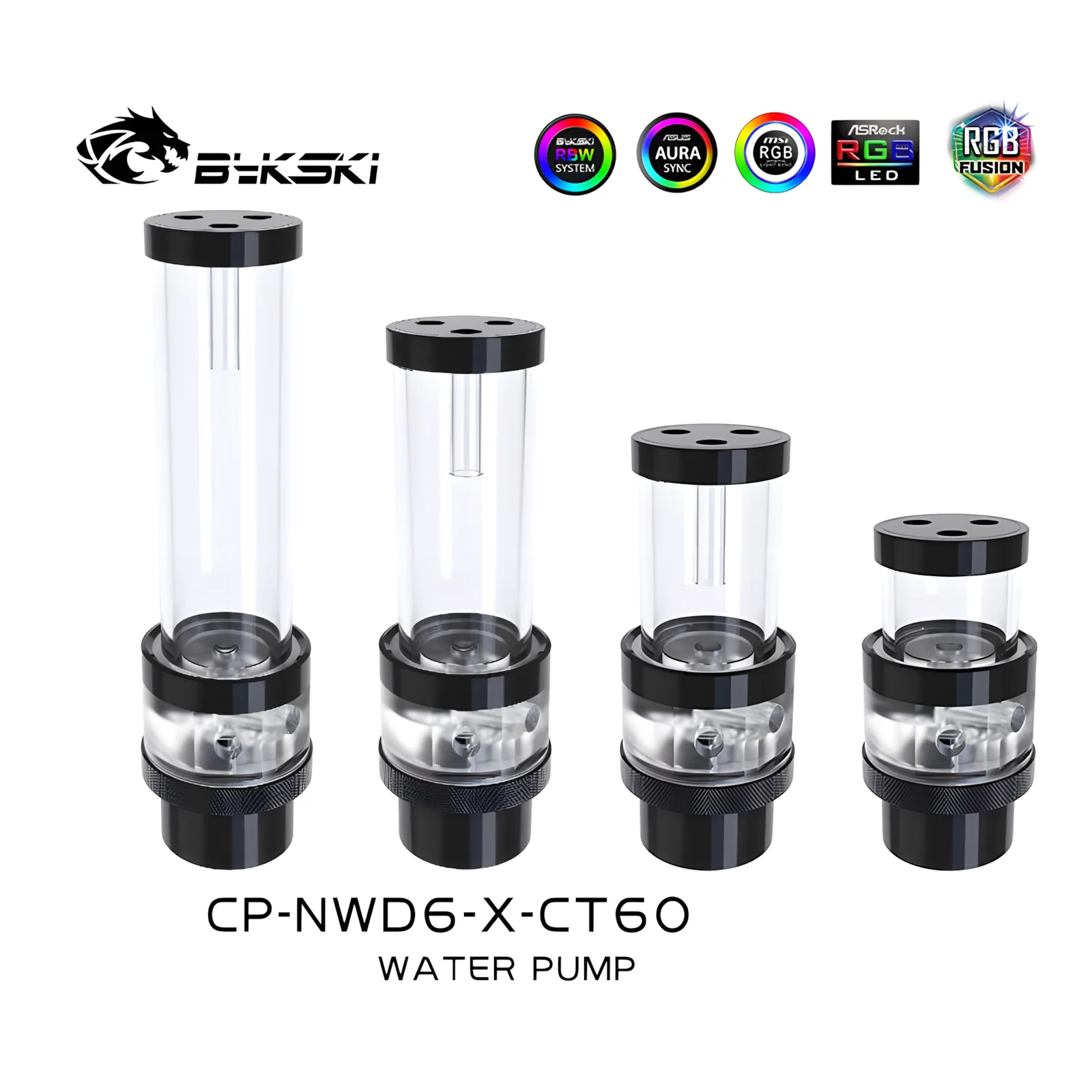 Bykski RGB Combo Встроенный резервуарный насос Акриловый корпус 60/100/150/200 мм CP-NWD6-X-CT60
Bykski RGB Combo Встроенный резервуарный насос Акриловый корпус 60/100/150/200 мм CP-NWD6-X-CT60