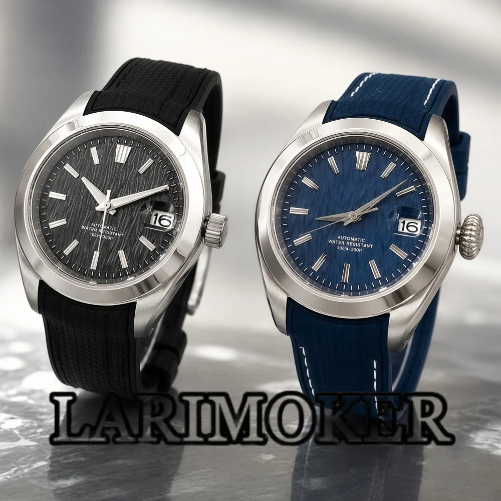 LARIMOKER 38mm Men's Automatic Mechanical Watch with NH35 Movement Stainless Steel Polished Bezel Sapphire Crystal Rubber Strap
LARIMOKER 38mm Men's Automatic Mechanical Watch with NH35 Movement Stainless Steel Polished Bezel Sapphire Crystal Rubber Strap