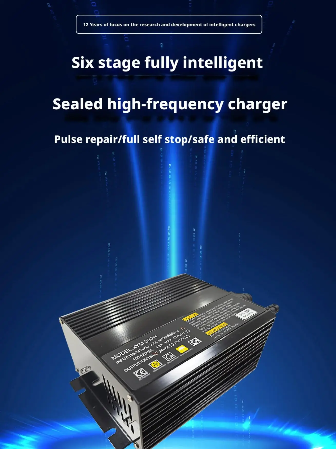 XYM12V15A 300W Smart Charger USD 13.8V 14.8V Lifepo4 Li-ion Lead Acid Maintenance-free Battery Charger Aluminum Shell
XYM12V15A 300W Smart Charger USD 13.8V 14.8V Lifepo4 Li-ion Lead Acid Maintenance-free Battery Charger Aluminum Shell