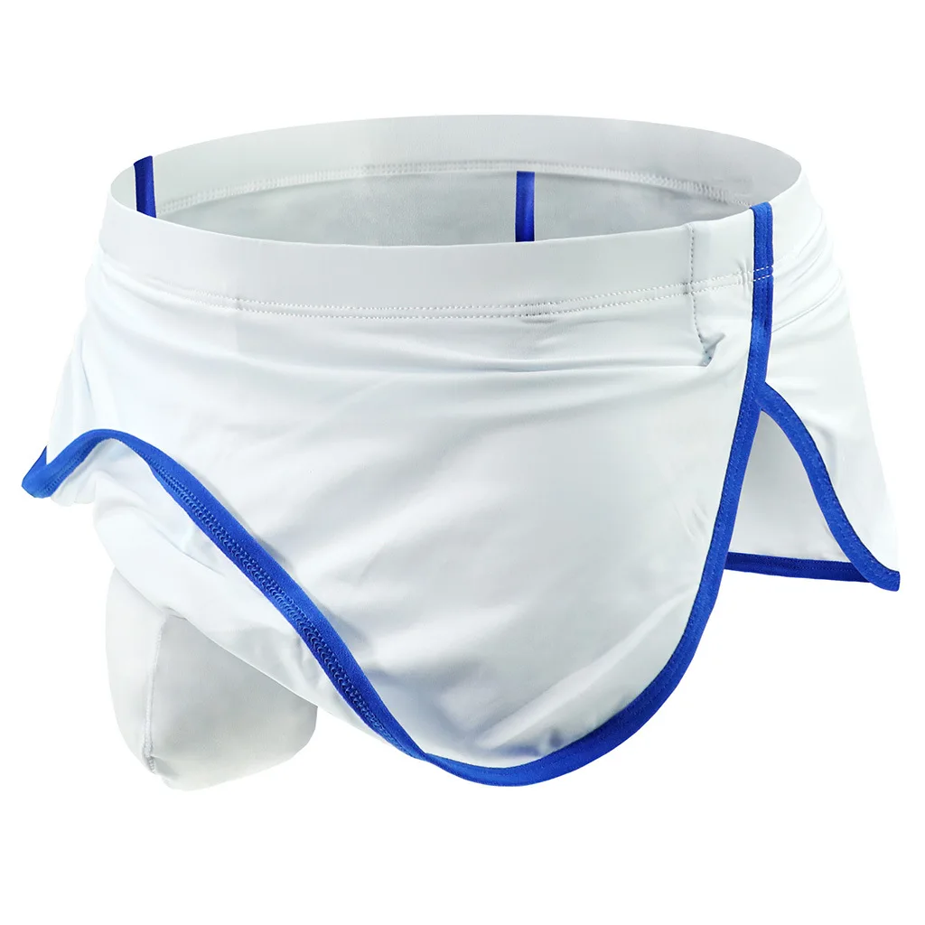 Men's Ice Silk Color-Trim Boxer Shorts, Sexy Low-Rise Lounge Underwear
Men's Ice Silk Color-Trim Boxer Shorts, Sexy Low-Rise Lounge Underwear