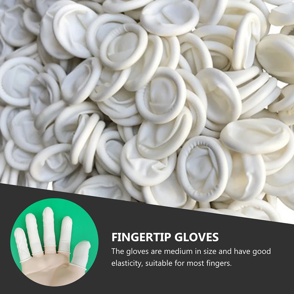 Latex Finger Cots Fingertip Gloves White Emulsion Cover Sleeve Anti Static Medium Size Flexible Elastic Suitable for Beauty
Latex Finger Cots Fingertip Gloves White Emulsion Cover Sleeve Anti Static Medium Size Flexible Elastic Suitable for Beauty