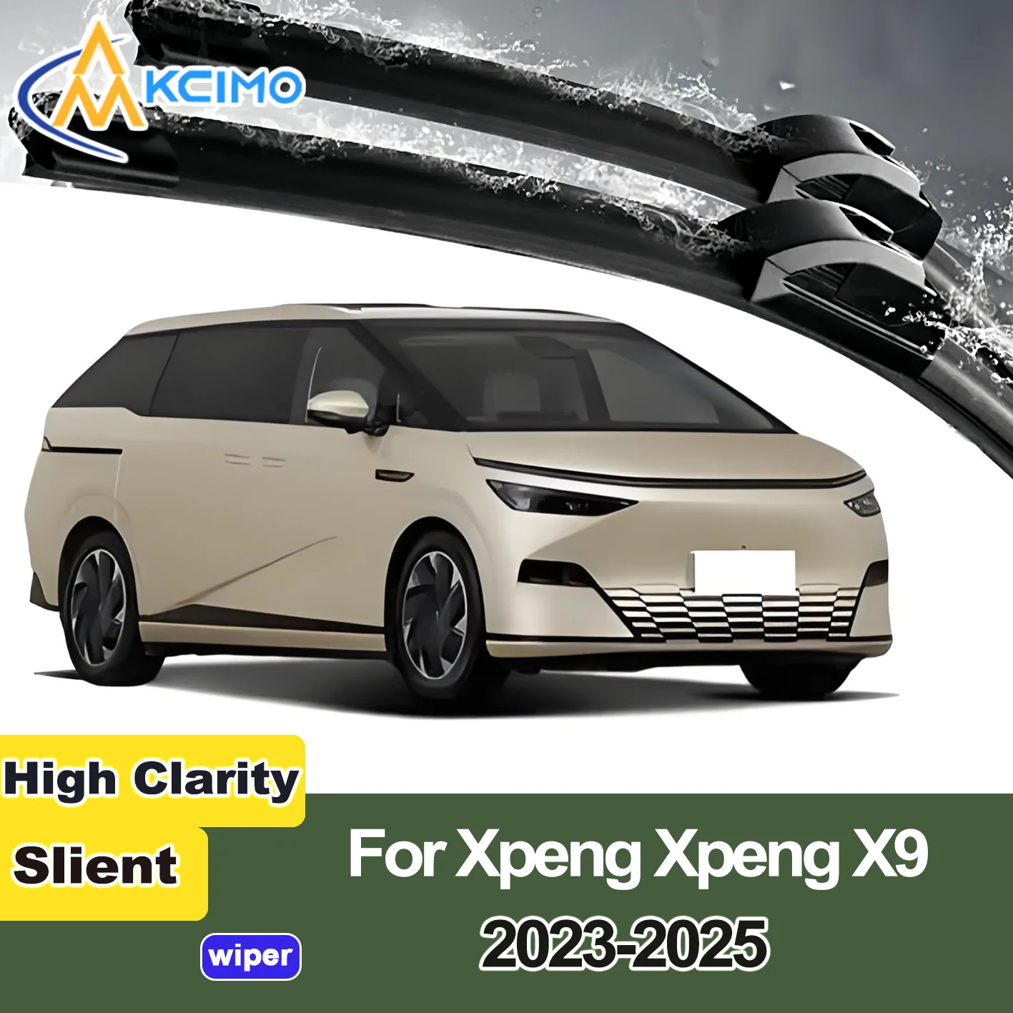 KCIMO 2PCS New Wiper Blades for Xpeng Xpeng X9 2023-2025 Front Windshield Auto Wipers Blade Accessories 2025 2024 2023 Year
KCIMO 2PCS New Wiper Blades for Xpeng Xpeng X9 2023-2025 Front Windshield Auto Wipers Blade Accessories 2025 2024 2023 Year