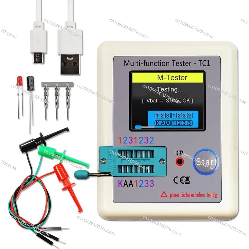 LCR-TC1 Transistor Resistance Capacitance Tester Color Screen Chinese and English Graphic Display Diode Test ESR
LCR-TC1 Transistor Resistance Capacitance Tester Color Screen Chinese and English Graphic Display Diode Test ESR
